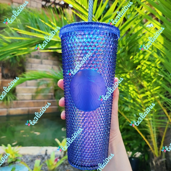 DISNEYLAND STARBUCKS IRIDESCENT PURPLE STUDDED TUMBLER - Picture 5 of 8